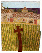 Allison Doherty:  LA GRANDE GRANGE AVEC LE VIGNOBLE PRÈS DE LIBOURNE