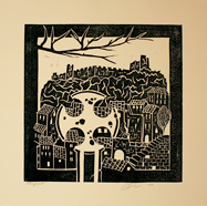 Allison Doherty:  Peyrepertuse With Occitan Cross